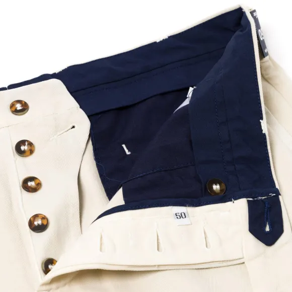 Exclusive To Michael Jondral: Ivory Cotton & Cashmere "Luxury Chino" P