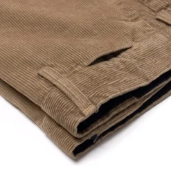 Exclusive To Michael Jondral: Sand-Colored Fine Corduroy Pants In "Pre