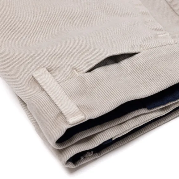 Exclusive To Michael Jondral: Dark Blue Cotton Mix Winter Chino - Rota