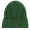 Exclusive To Michael Jondral: Green Knitted Hat In Pure Scottish Cashm