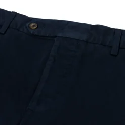 Exklusiv Fur Michael Jondral: Dunkelblaue Winter-Chino Aus Baumwollmix