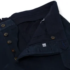 Exklusiv Fur Michael Jondral: Dunkelblaue Winter-Chino Aus Baumwollmix