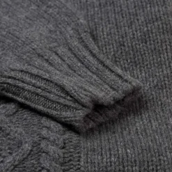 Flannel Gray Turtleneck Sweater