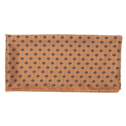 Foulard Neckerchief "Cornici Barocche" In Pure English Silk