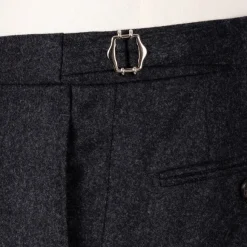 Gentry Flannel Suit Made Of Pure Wool By Drago - Handmade