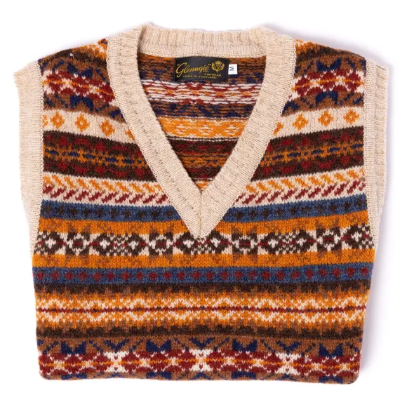 Glenugie Exclusive X Mj: Pure Wool "Fairisle Slipover" Sweater - Pure