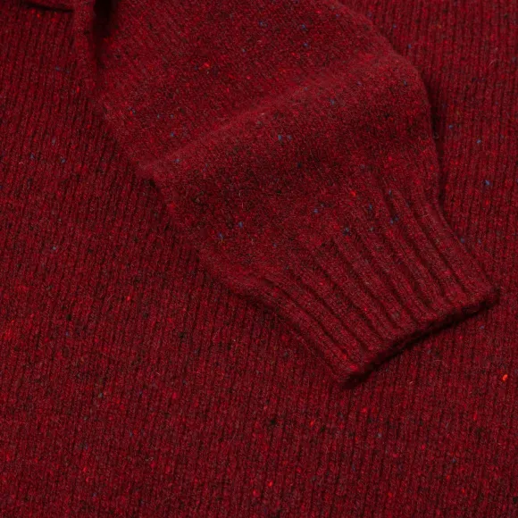 Glenugie X Mj: Pure Wool "Donegal Polo Jumper" Sweater - Supersoft Lam