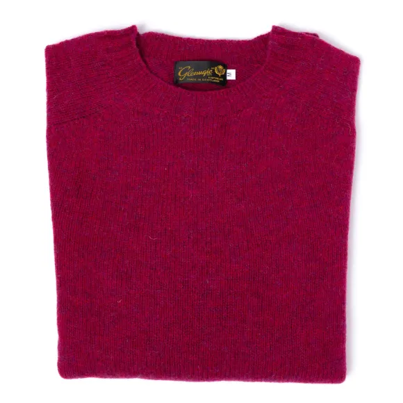 Glenugie X Mj: Pure Wool Round Jumper Sweater - Pure Soft Shetland