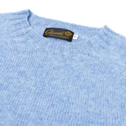 Glenugie X Mj: Pure Wool Round Jumper Sweater - Pure Soft Shetland