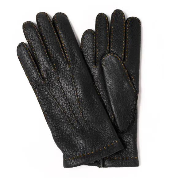 Glove "Auerberg" Made Of Peccary Leather With Cashmere Lining - Hand S