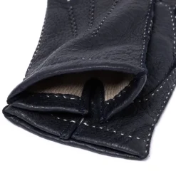 Glove "Auersperg" Peccary Leather With Cashmere Lining - Hand Sewn