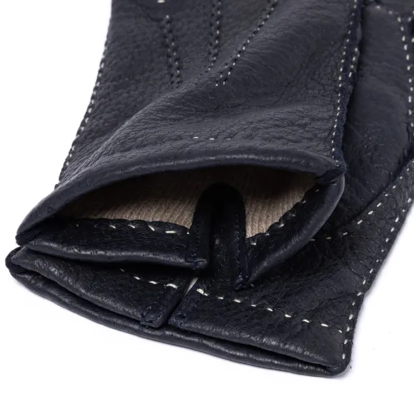 Glove "Auersperg" Peccary Leather With Cashmere Lining - Hand Sewn