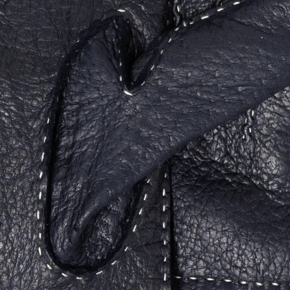 Glove "Auersperg" Peccary Leather With Cashmere Lining - Hand Sewn