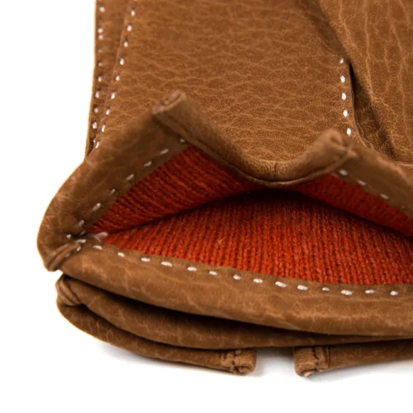 Glove "Baden" Made Of Calf Nubuck With Cashmere Lining - Hand Sewn
