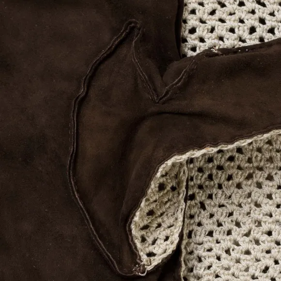 Glove "Karlsbad" Made Of Reindeer Skin And Wool