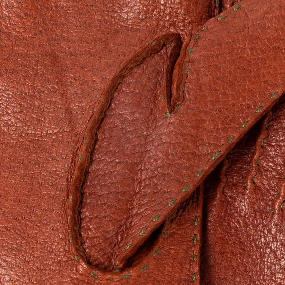Gloves "Auerberg" Made Of Peccary Leather With Cashmere Lining - Hand