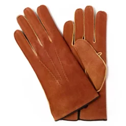 Gloves "Belvedere" Made Of Deerskin With Cashmere Lining - Hand Sewn