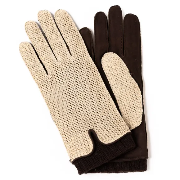 Gloves "Karlsbad Winter" Made Of Goatskin And Wool With Cashmere Linin