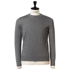 Gray Pullover "Duvet" Made Of Pure Cashmere