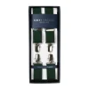 Green Elastic Pants Straps "X Back Nickel" With Clips