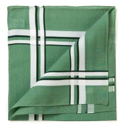 Green Handkerchief "Picasso" Made Of Pure Cotton