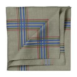 Green Patterned Cotton Handkerchief