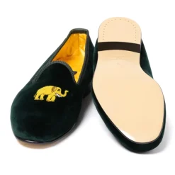 Green Velvet Slipper