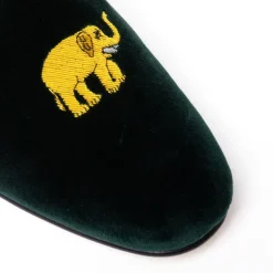Green Velvet Slipper