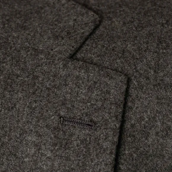 Grey Suit "Flanella Pipi" Made Of English Wool By Fox Brother'S - Pure