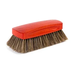 Grosse Polierburste "Handemade Brush" Aus Rot Lasiertem Kirschholz - H