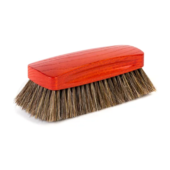 Grosse Polierburste "Handemade Brush" Aus Rot Lasiertem Kirschholz - H