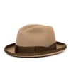 Hat "Homburg" Made Of Rabbit Felt - Purely Handcrafted In London