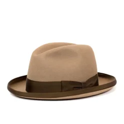 Hat "Homburg" Made Of Rabbit Felt - Purely Handcrafted In London