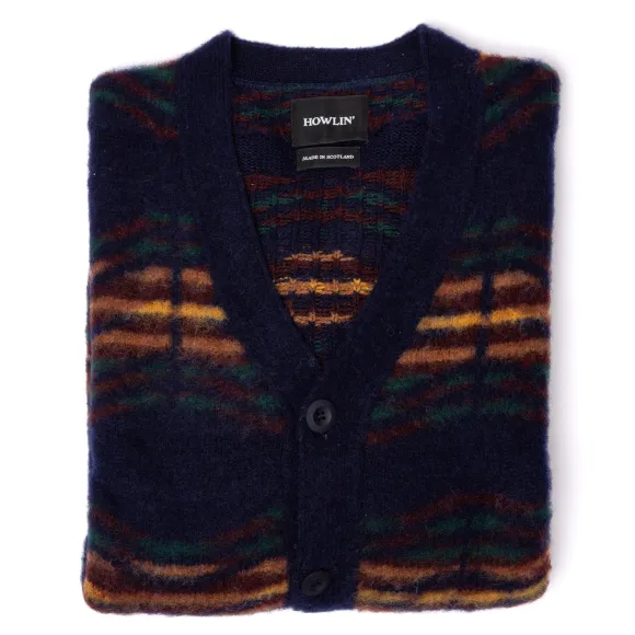 Howlin' Cardigan "Out Of This World" In Scottish Wool
