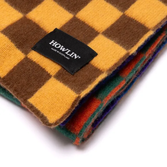 Howlin' Scarf "Checkerboard Scarf" From Scottish Wool