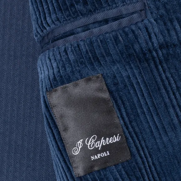 I Capresi X Mj: "Arte D'Epoca" Jacket In Washed Cotton Corduroy