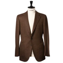 Jacket "Herringbone" Made Of Pure Merino Wool From Fox Brother'S - Pur