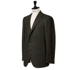 Jacket "Houndstooth" Made Of Pure Merino Wool By Fox Brother'S - Pure