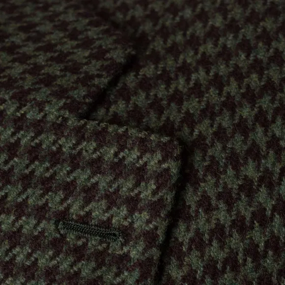 Jacket "Houndstooth" Made Of Pure Merino Wool By Fox Brother'S - Pure