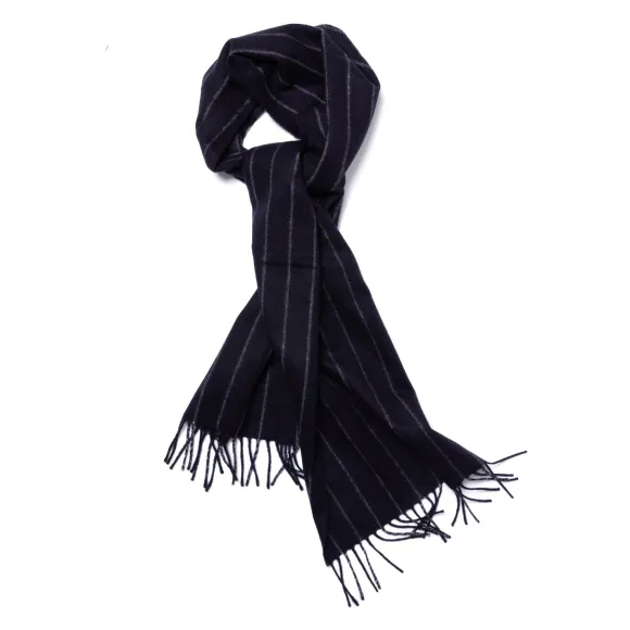Joshua Ellis X Mj: New Jermyn Stripe Plaid Scarf In Pure Scottish Cash