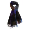 Joshua Ellis X Mj: Pure Scottish Cashmere Ripple Check Stole Scarf
