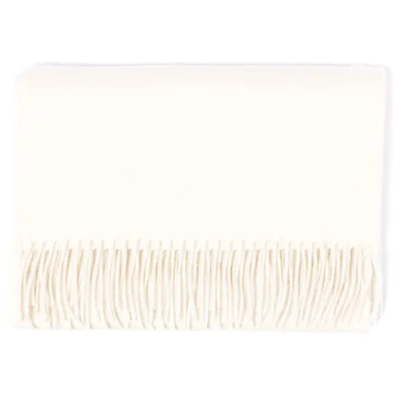 Joshua Ellis X Mj: Ripple Plain Stole Scarf In Pure Scottish Cashmere