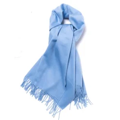Joshua Ellis X Mj: Ripple Plain Stole Scarf In Pure Scottish Cashmere