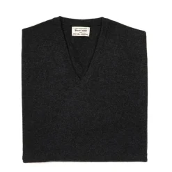 Jumper "Oxton Vee" Made From Fine Scottish 1 Ply Cashmere