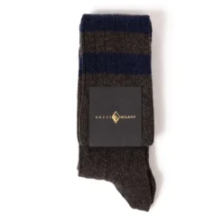 Knee Sock "College Stripe" Made Of A Cashmere Mix
