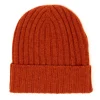 Knitted Hat "Ribbed Hat" Made Of Pure Lambswool - 4 Ply
