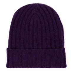 Knitted Hat "Ribbed Hat" Made Of Pure Lambswool - 4 Ply