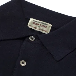 Knitted Polo "Devon" In Finest 14 Micron Merino Wool From Loro Piana