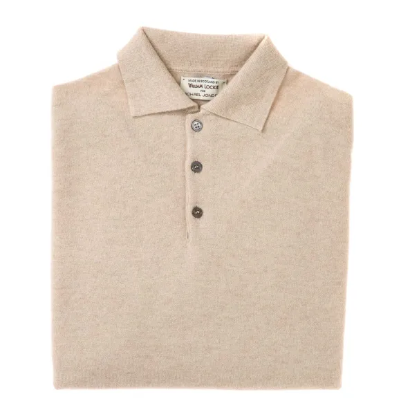 Knitted Polo "Oxton Sportshirt" Made Of Fine Scottish 1-Ply Cashmere