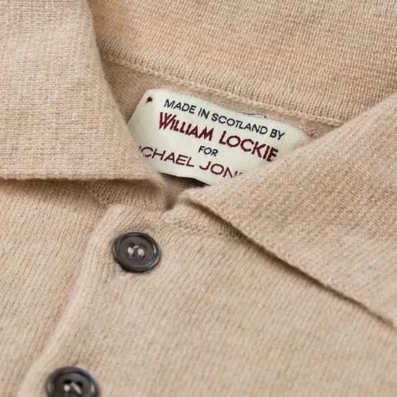 Knitted Polo "Oxton Sportshirt" Made Of Fine Scottish 1-Ply Cashmere